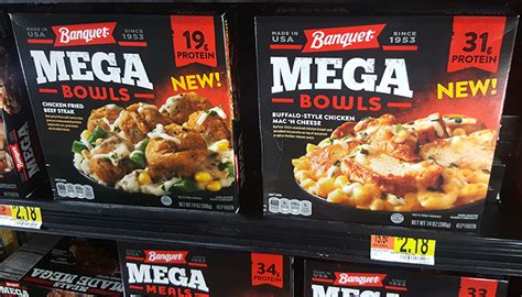 mega bowls walmart|banquet mega bowls flavors.